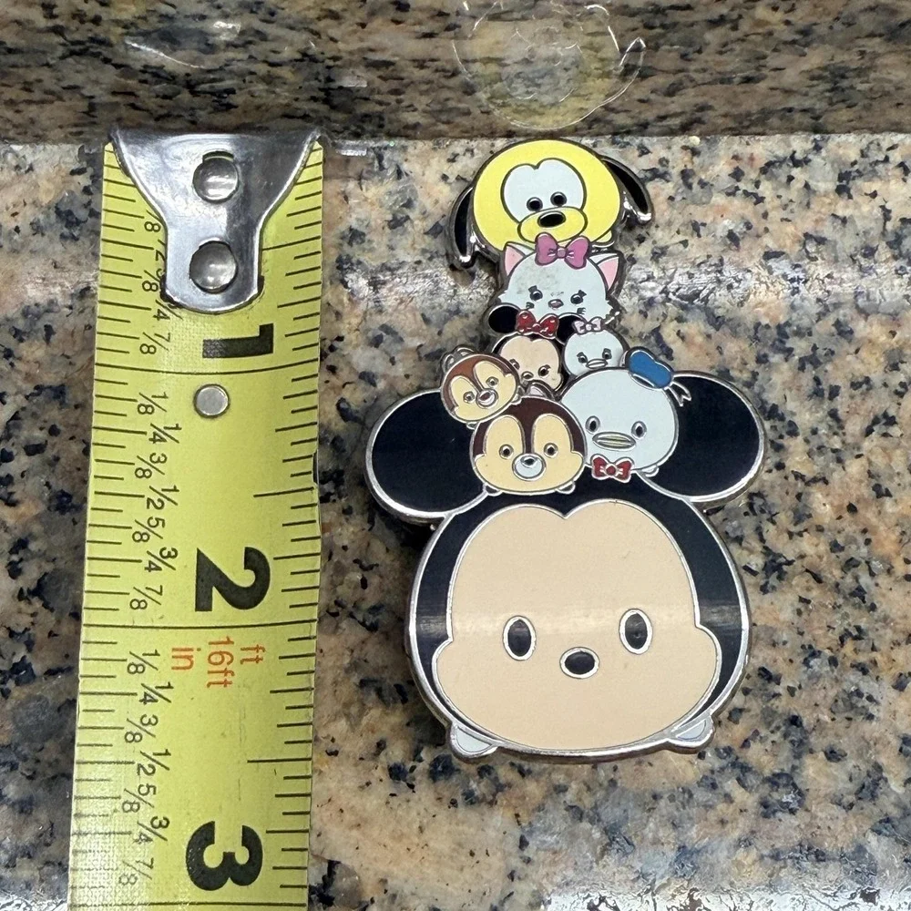 Disney Parks Tsum Tsum Mickey Pluto‎ Donald Chip Dale Slider Trading Pin 2015